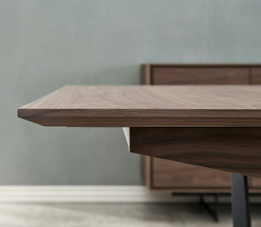 Tokyo Rechteckiger Esstisch 200x100 cm - Ausziehbar bis 250 cm - Walnuss Braun - FURNHOUSE