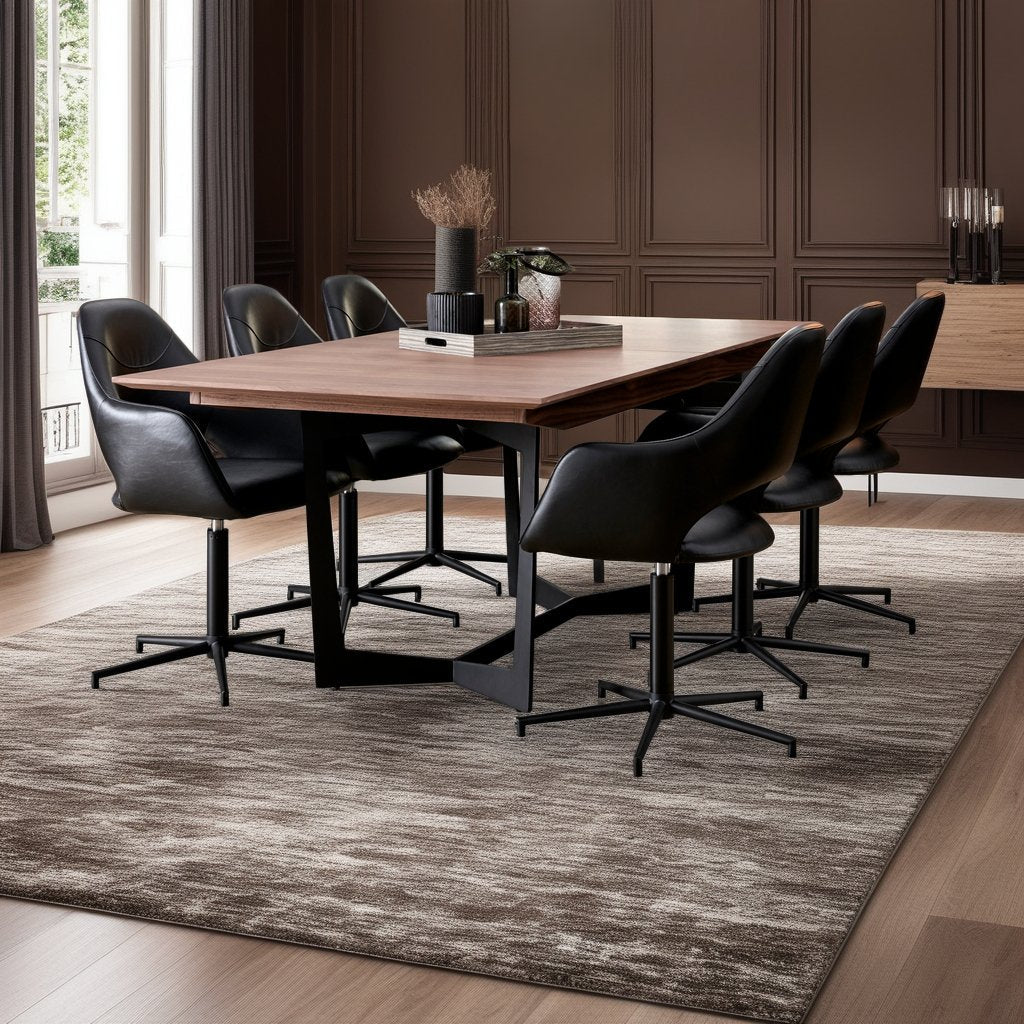 Tokyo Rechteckiger Esstisch 200x100 cm - Ausziehbar bis 250 cm - Walnuss Braun - FURNHOUSE