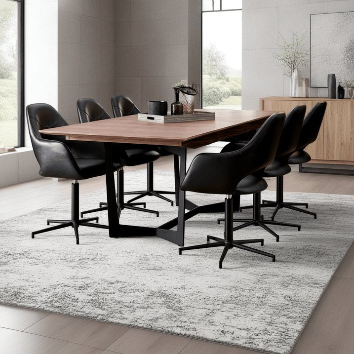 Tokyo Rechteckiger Esstisch 200x100 cm - Ausziehbar bis 250 cm - Walnuss Braun - FURNHOUSE