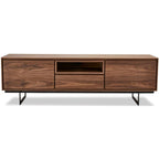 Tokyo TV-Tisch mit 2 Türen - 160 cm breit - Amerikanische Walnuss - FURNHOUSE