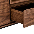 Tokyo TV-Tisch mit 2 Türen - 160 cm breit - Amerikanische Walnuss - FURNHOUSE