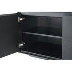 Tokyo TV-Tisch mit 2 Türen - 160 cm breit - Eiche Schwarz - FURNHOUSE