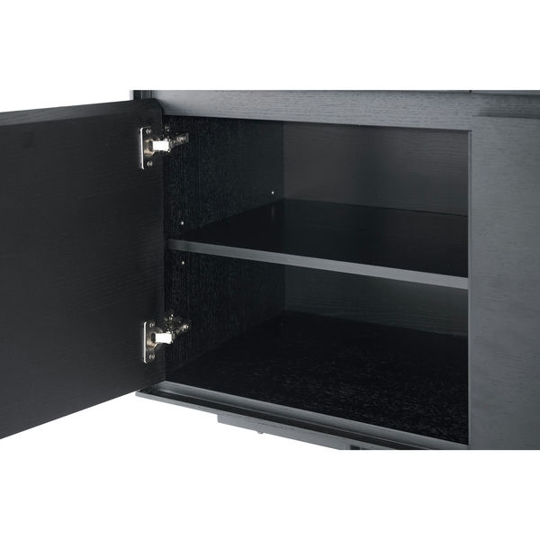 Tokyo TV-Tisch mit 2 Türen - 160 cm breit - Eiche Schwarz - FURNHOUSE