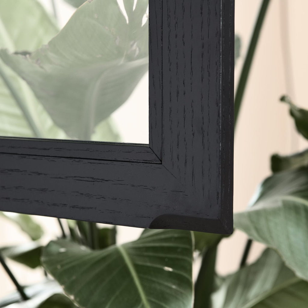 Tokyo Vitrine mit LED-Beleuchtung - 110 cm breit - Eiche Schwarz - FURNHOUSE