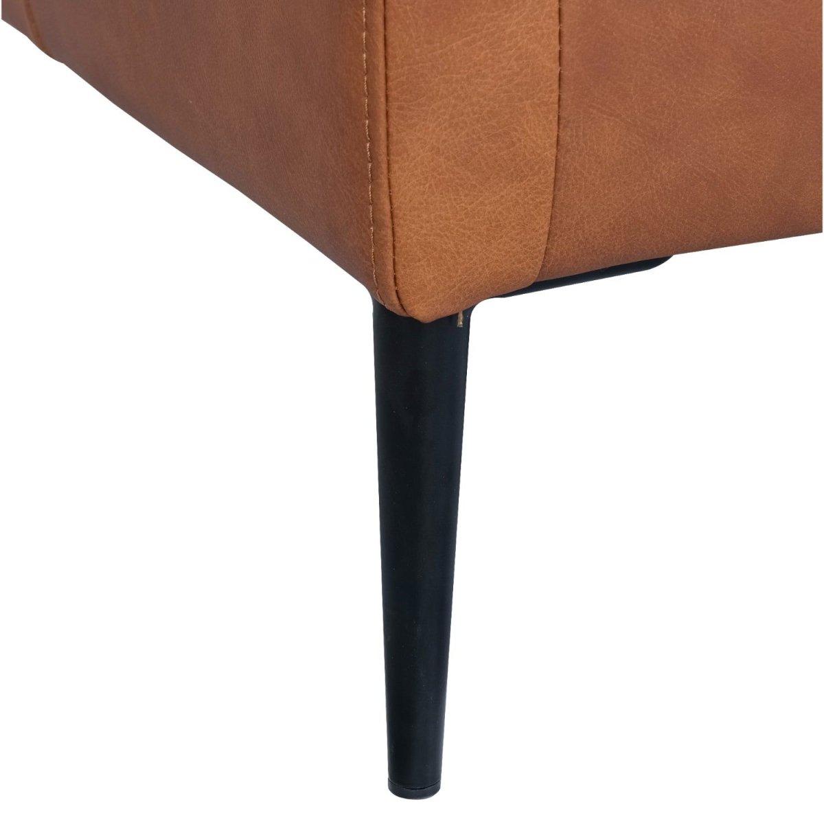 Valencia 2-Sitzer Ledersofa - Echtleder Cognac Braun - FURNHOUSE