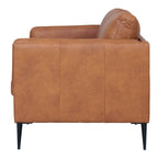 Valencia 2-Sitzer Ledersofa - Echtleder Cognac Braun - FURNHOUSE