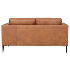 Valencia 2-Sitzer Ledersofa - Echtleder Cognac Braun - FURNHOUSE