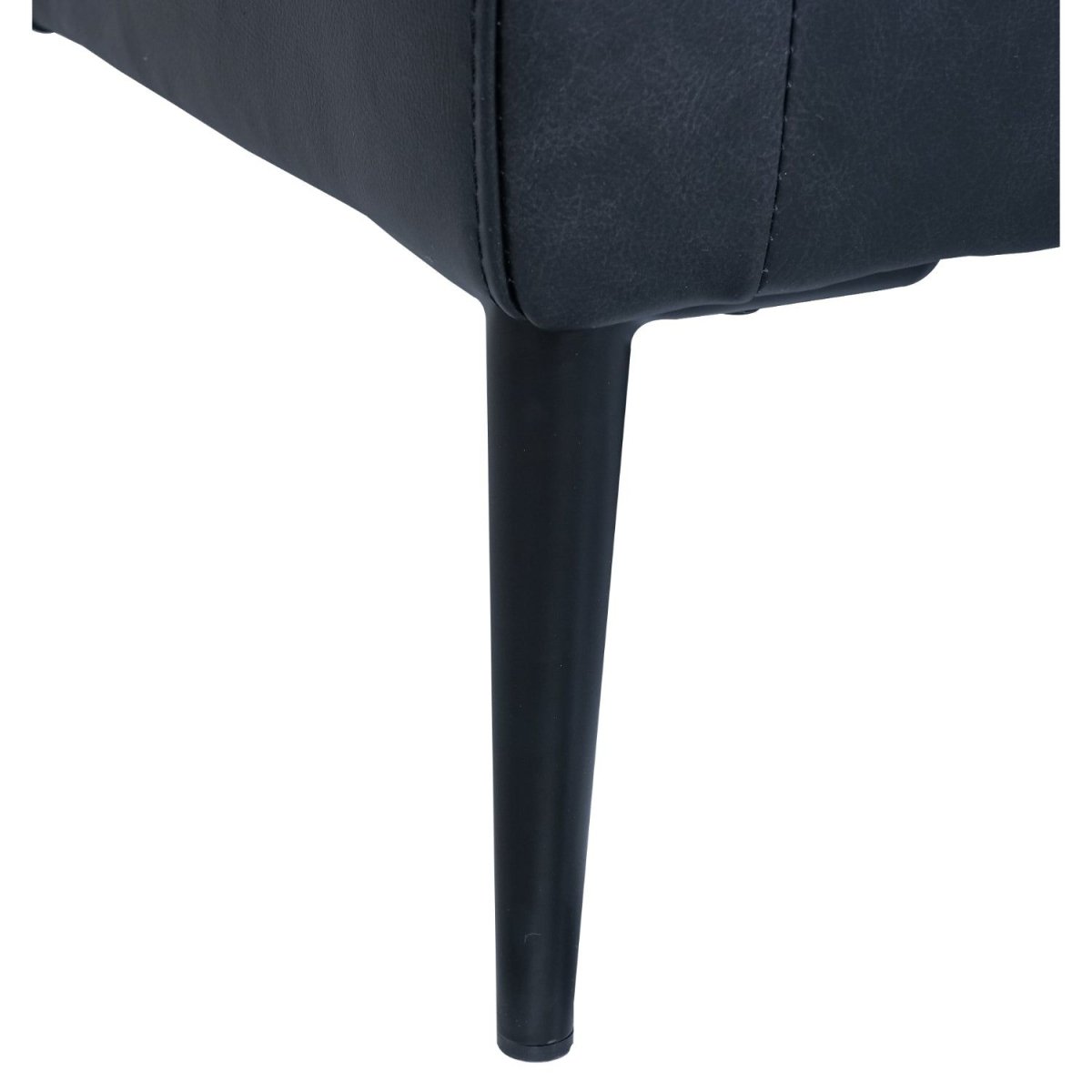 Valencia 2-Sitzer Ledersofa - Echtleder Schwarz - FURNHOUSE