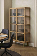 Vitrine mit Glastüren - 100 cm breit - Wildeiche - FURNHOUSE