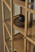 Vitrine mit Glastüren - 100 cm breit - Wildeiche - FURNHOUSE