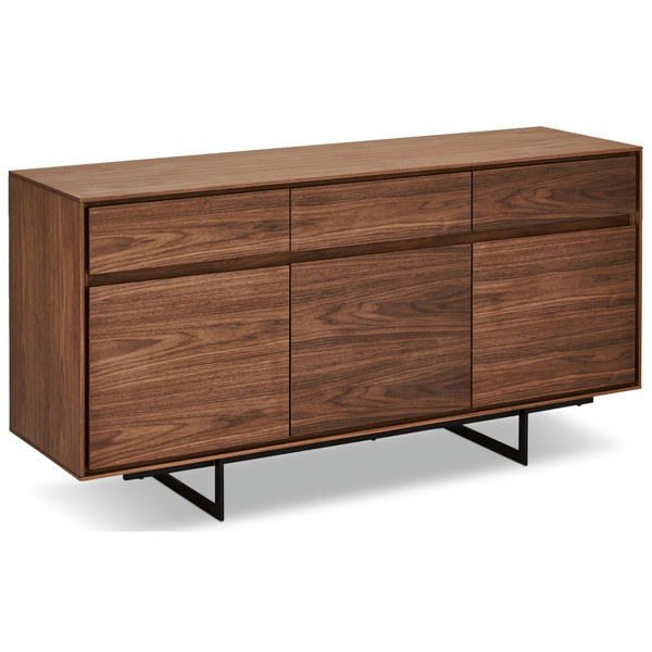 Sideboard Tokyo Nussbaum 3 Türen 155x45x82 cm - FURNHOUSE