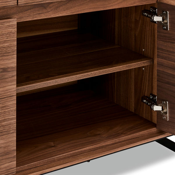 Sideboard Tokyo Nussbaum 3 Türen 155x45x82 cm - FURNHOUSE