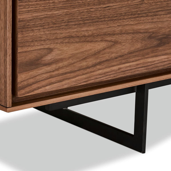Sideboard Tokyo Nussbaum 3 Türen 155x45x82 cm - FURNHOUSE
