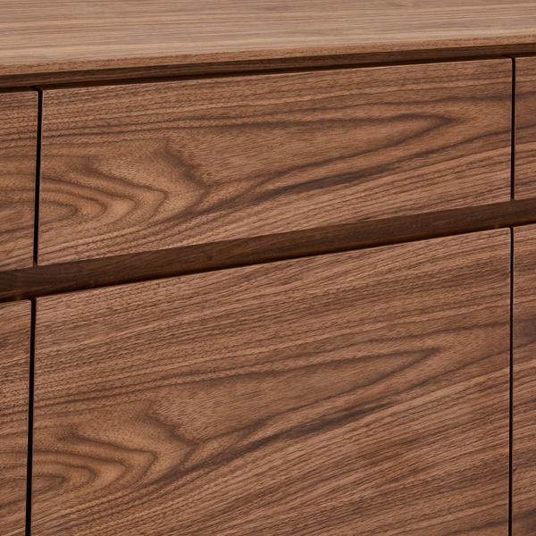 Sideboard Tokyo Nussbaum 4 Türen 205x45x82 cm - FURNHOUSE