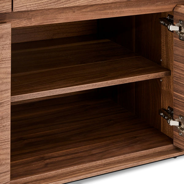 Sideboard Tokyo Nussbaum 4 Türen 205x45x82 cm - FURNHOUSE