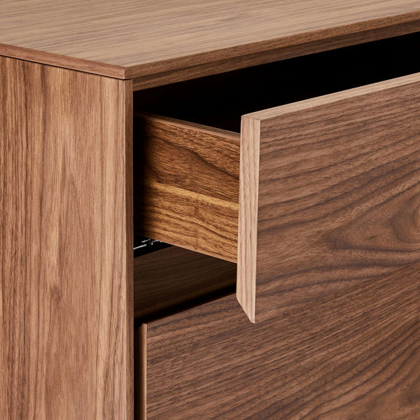 Sideboard Tokyo Nussbaum 4 Türen 205x45x82 cm - FURNHOUSE