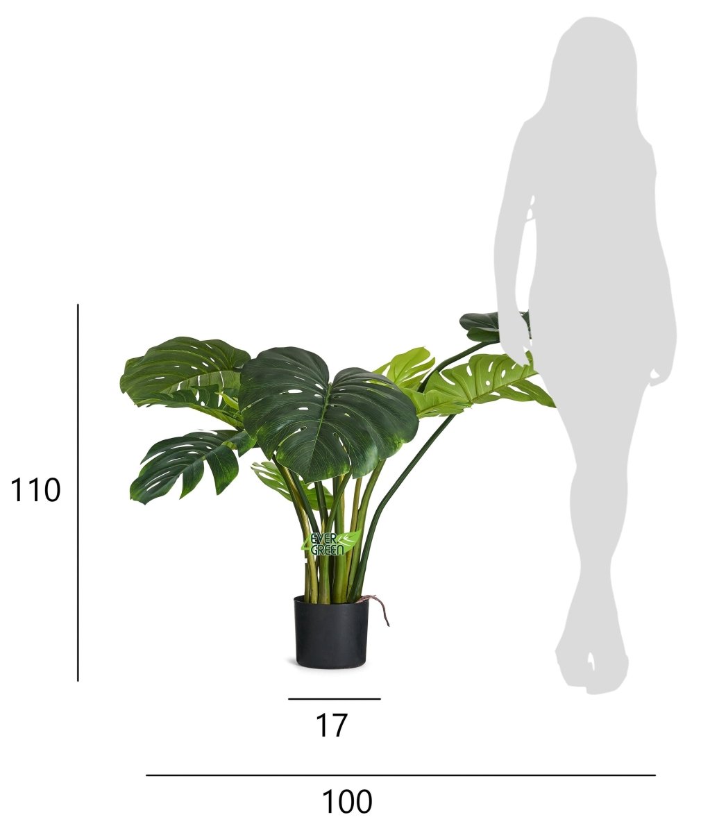 Kunstpflanze Monstera 110 cm - 4Ever Green