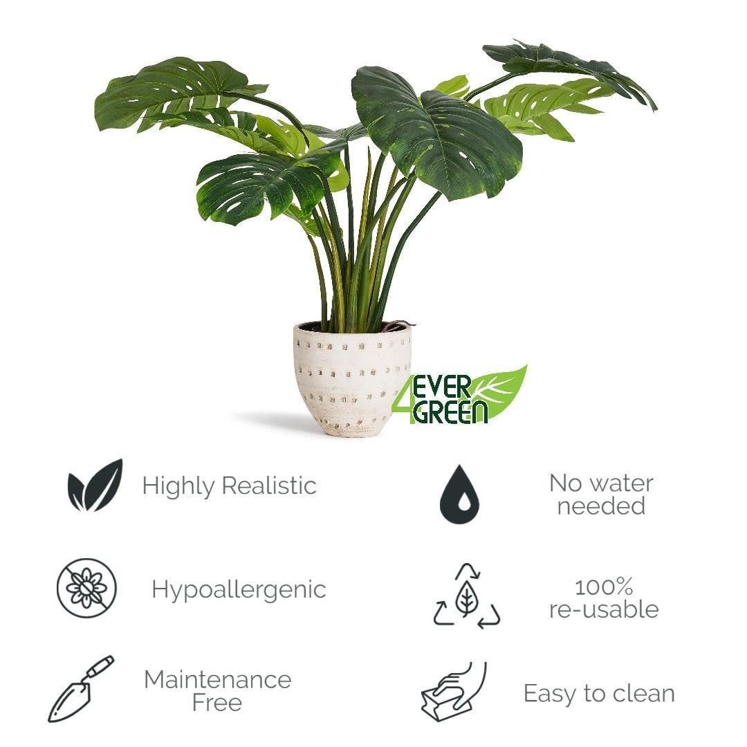 Kunstpflanze Monstera 110 cm - 4Ever Green