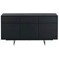 Sideboard Tokyo 155 cm Eiche Schwarz von vorne