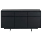 Tokyo Sideboard mit 3 Türen - 155 cm breit - Eiche Schwarz - FURNHOUSE